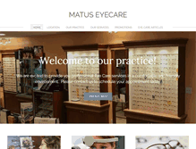 Tablet Screenshot of matuseyecare.com